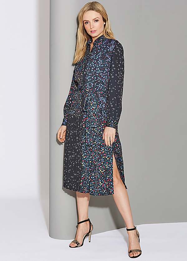 French connection midi shirt floral 2024 bloom dress