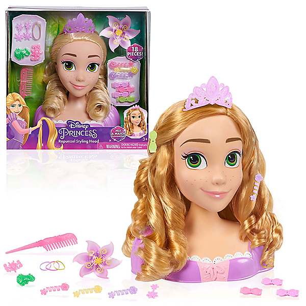 Disney princess rapunzel hotsell long locks styling head