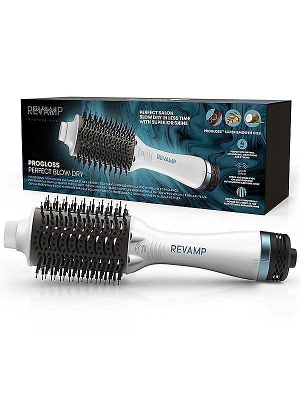 Progloss Perfect Blow Dry Volume Shine Air Styler White by