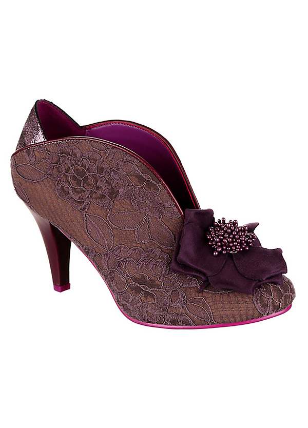 Purple floral shoes discount