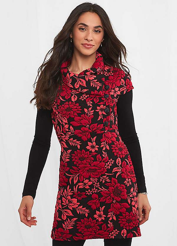 Ravishing Roses Jacquard Tunic by Joe Browns