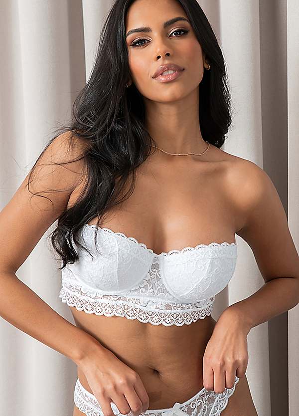 Strapless lace bralette online