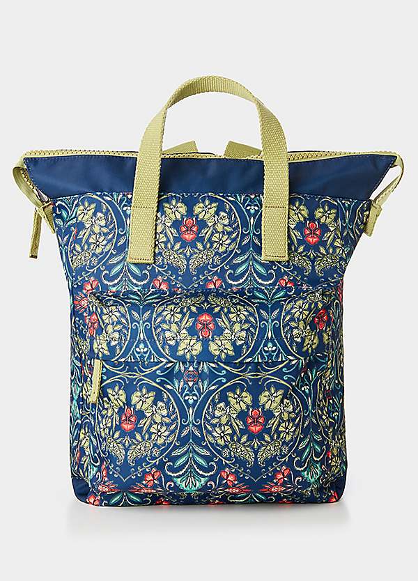 Recycled Content Soft Roll Top Printed Backpack by Joe Browns