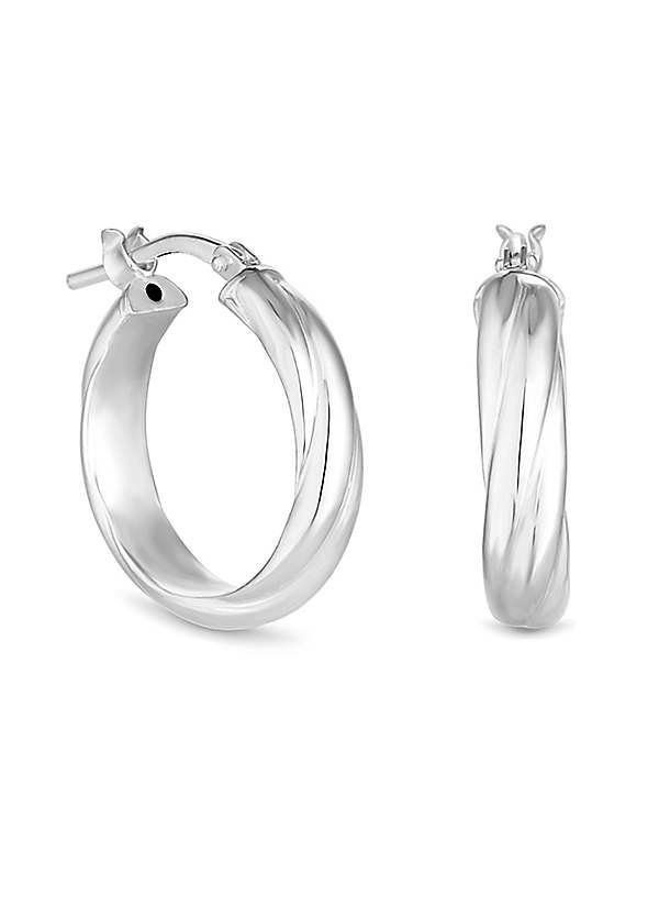 ☆TATIANA☆ Silver 925 Minimal Toy Hoop Earrings EC1980 Sterling Silver Hoop Earrings For Kids -
