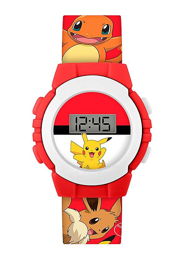 Red digital best sale watch