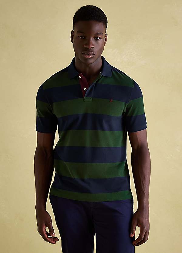 Polo shirt with striped collar hotsell