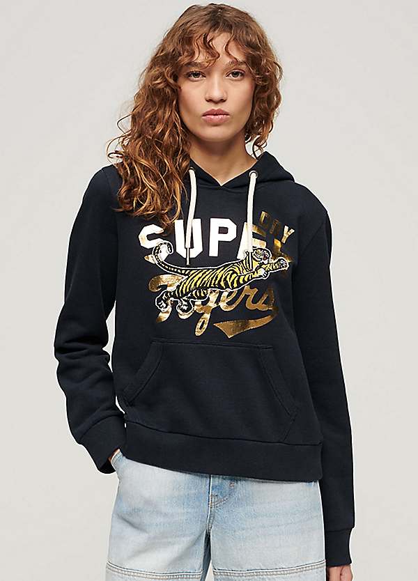 Reworked Classics Graphic Hoodie by Superdry