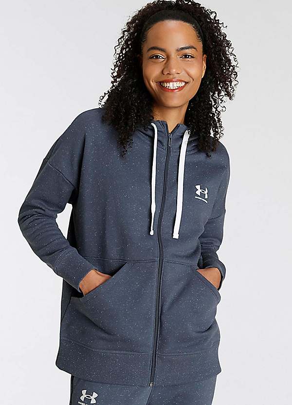 Rival Fleece Zip Through Hoodie by Under Armour