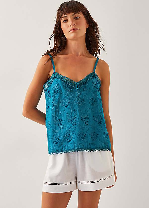 Rosie Embroidered Cami Top by Monsoon | Look Again