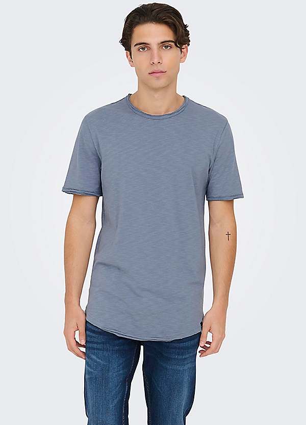 Round Neck Short Sleeve T-Shirt by Only Sons Look Again