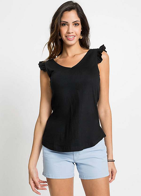 ruffle vest top