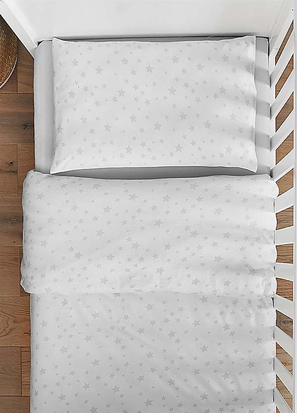 Grey cot outlet duvet cover