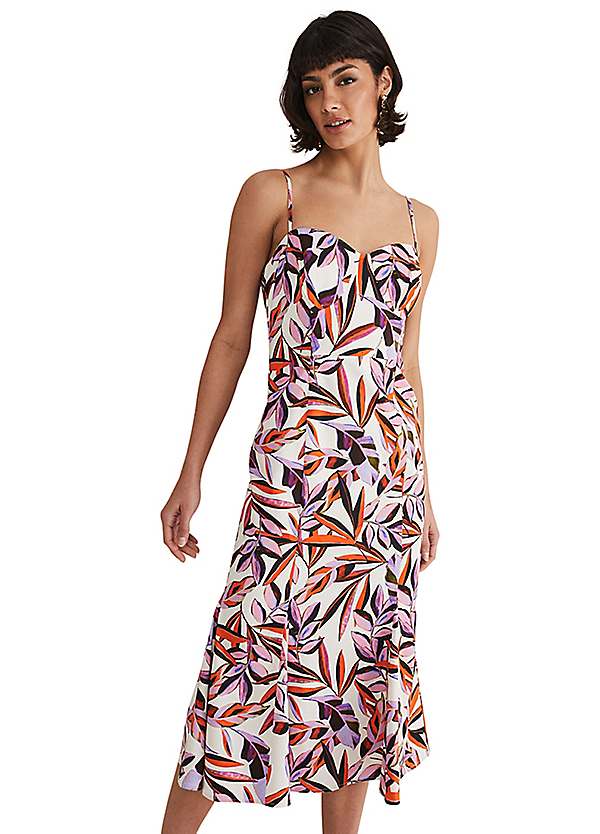 Printed bodycon midi store dress