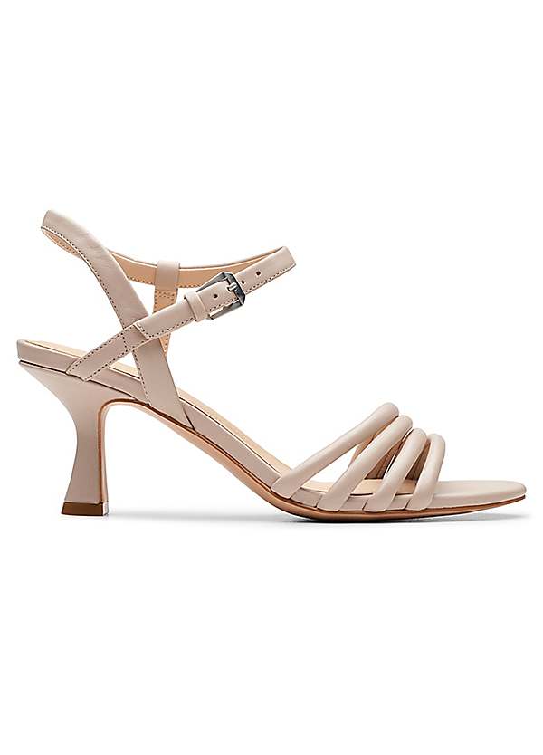 Clarks Sand Leather Amali May Sandals by Clarks