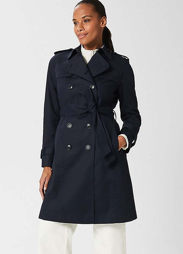 Hobbs navy 2025 saskia trench