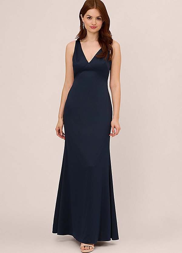 Satin Crepe Gown by Adrianna Papell