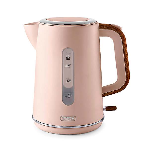 Tower Scandi Style Cordless Rapid Boil Kettle - Grey, 1.7L