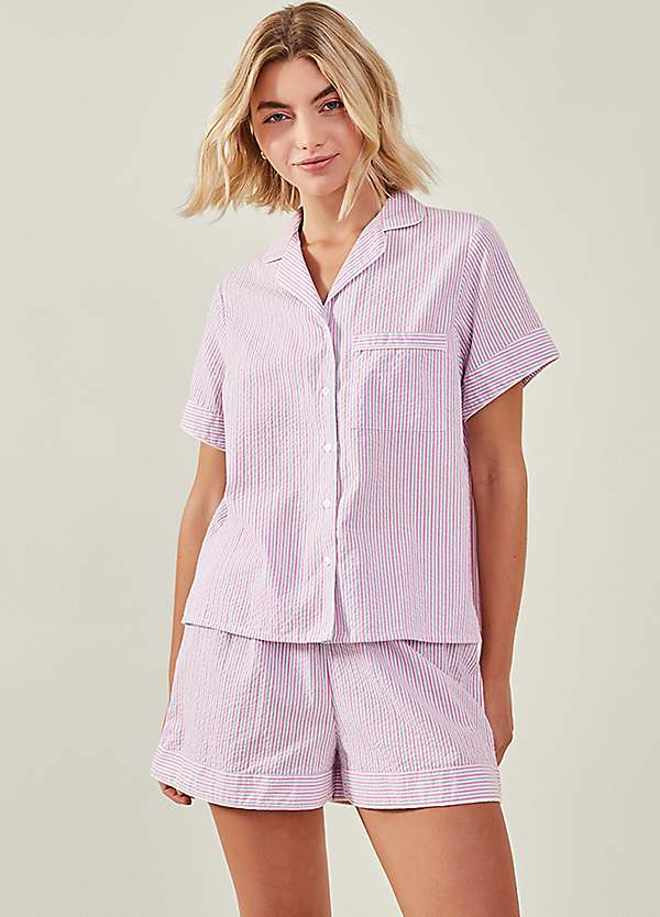 Seersucker Shorts Pyjama Set by Accessorize