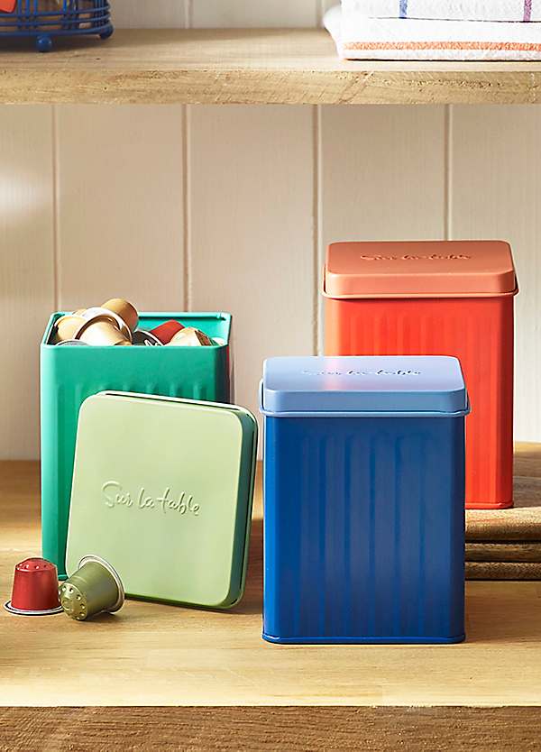 Sur La Table Set of 3 Colour Me Happy Storage Tins by Sur La Table