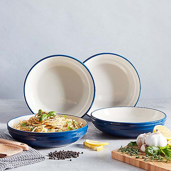 Set of 4 Foundry Ceramic Pasta Bowls by Barbary & Oak