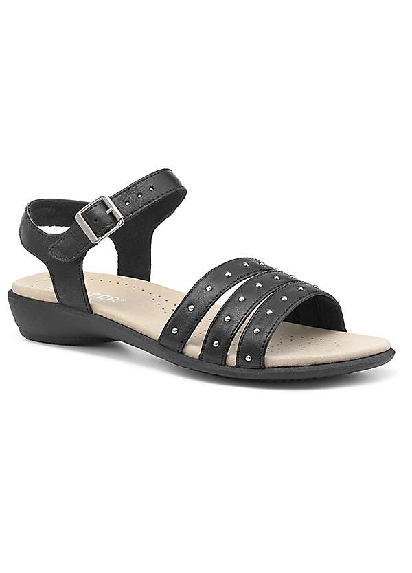 Hotter black hot sale sandals