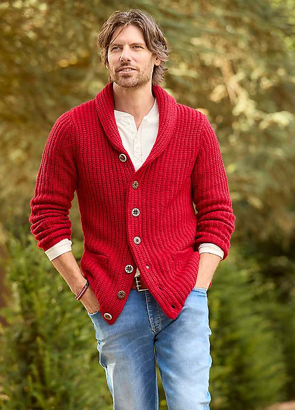 Shawl Neck Cardigan with Pockets by Joe Browns | Look Again
