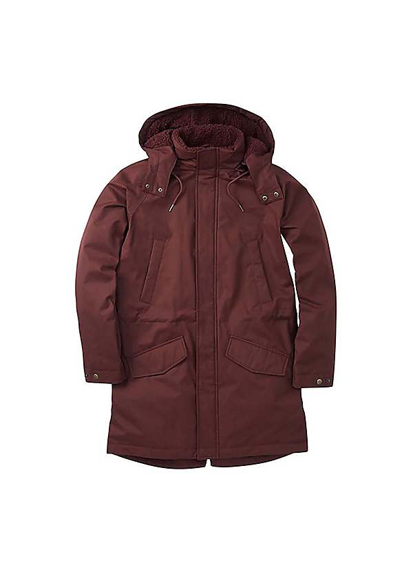 Cotton traders fleece lined waterproof parka best sale