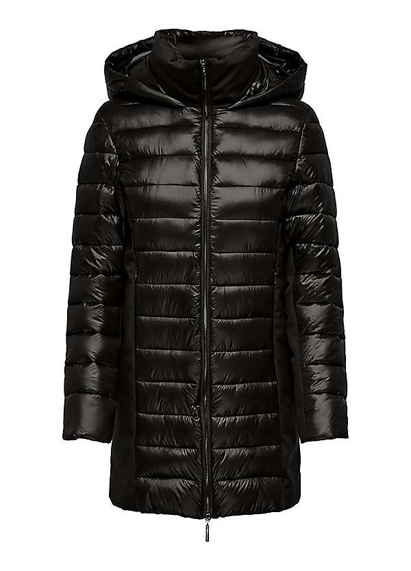 Shiny Quilted Puffer Coat by Only