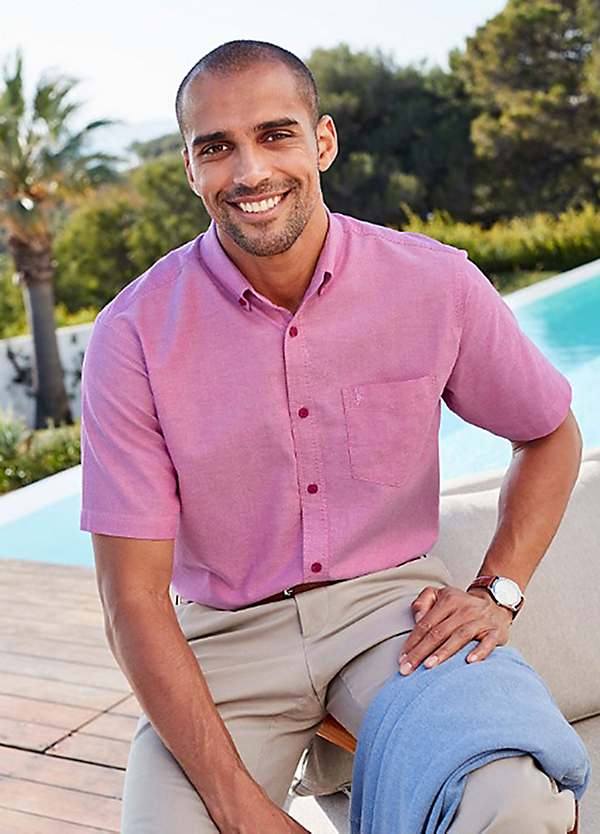 Short Sleeve Oxford Shirt by Cotton Traders Look Again