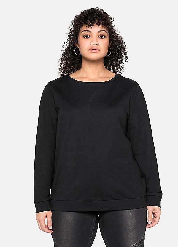 Side Zip Sweatshirt by Sheego Look Again