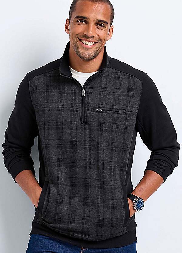 https://lookagain.scene7.com/is/image/OttoUK/600w/Signature-Panelled-Half-Zip-Top-by-Cotton-Traders~30S356FRSP.jpg