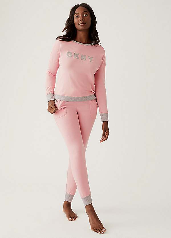 Signature Top Jogger Set by DKNY Look Again