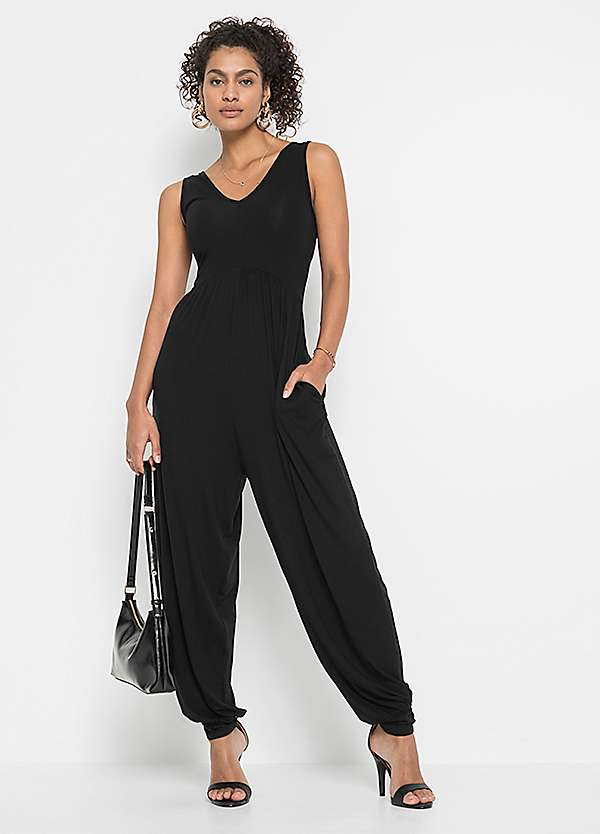 Sleeveless Jersey Jumpsuit by bonprix