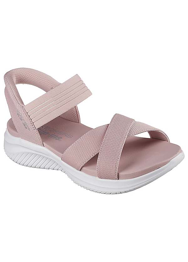Slip-Ins Blush Ultra Flex Never Better Sandals by Skechers