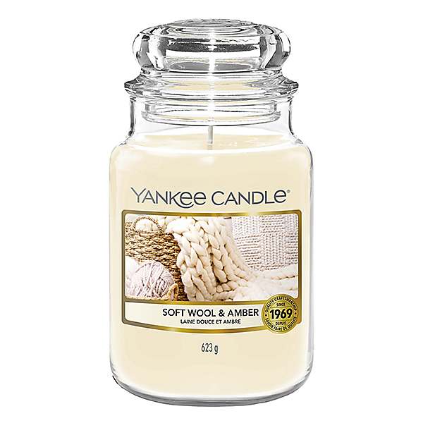 candle YANKEE CANDLE scent SOFT BLANKET GLASS MEDIUM 2 WICKS