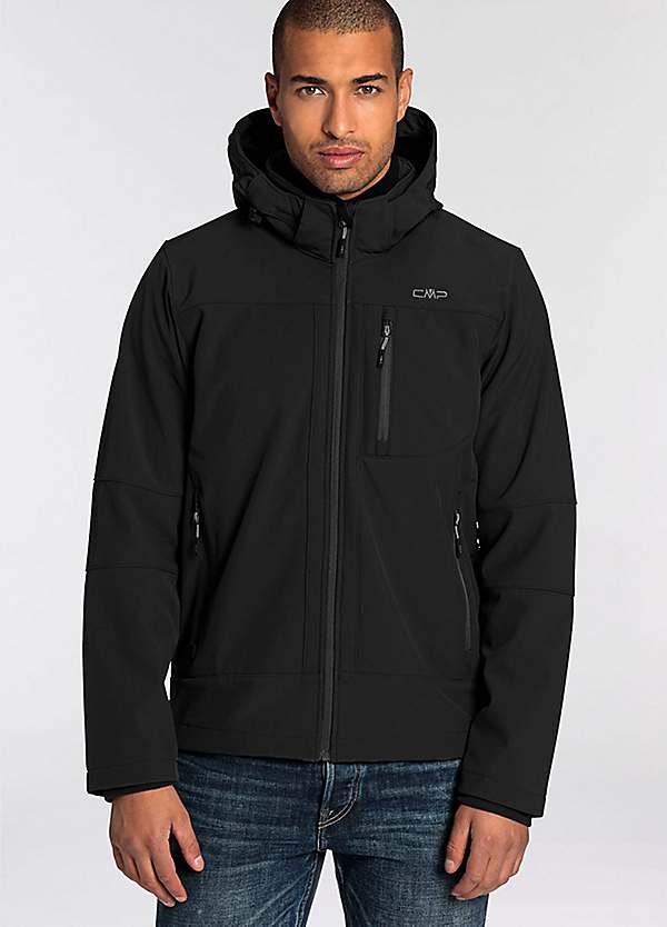 Giacca CMP Stretch Performance – Pile Isolante Traspirante, Cappuccio Fisso, Zip Antivento, 2 Tasche Laterali, Certificato Oeko-Tex