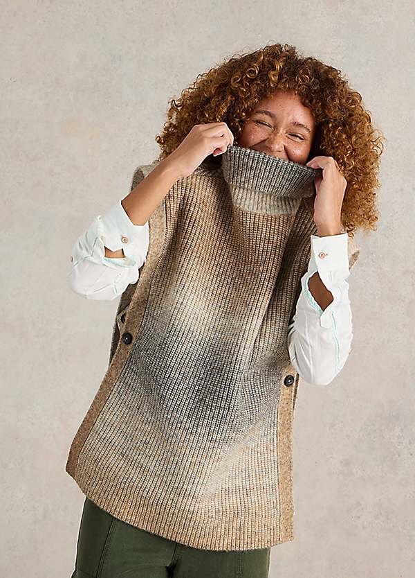 Knitted poncho discount