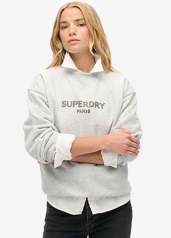 Sport Luxe Loose Crew Sweatshirt by Superdry Look Again