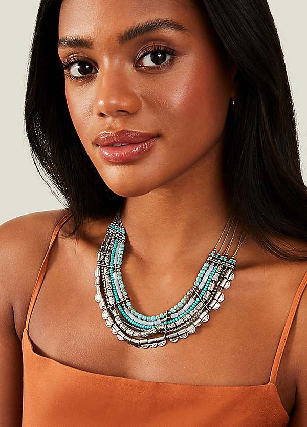 Turquoise sale statement necklace