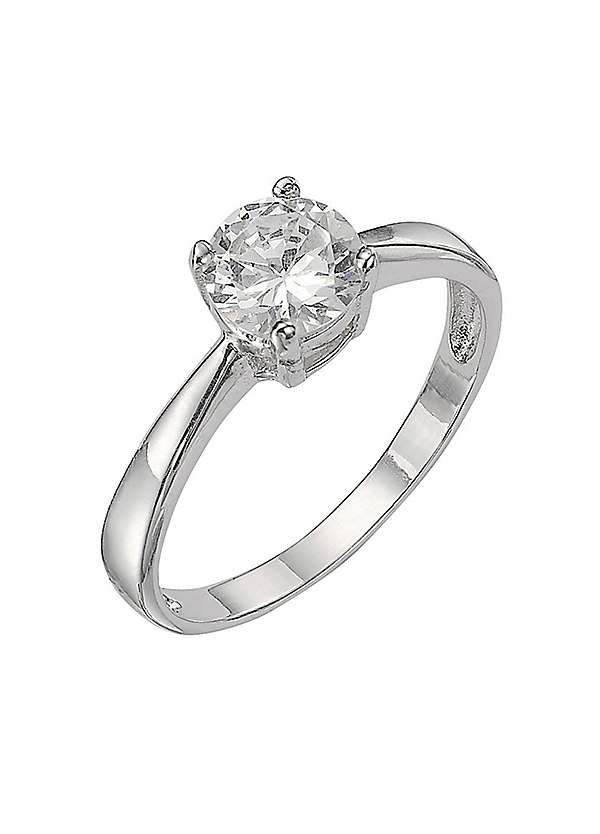 Solitaire on sale look ring