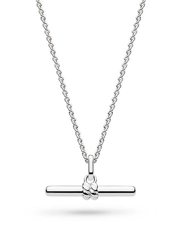 Sterling Silver Marina Rope T-Bar 18 Inch Necklace by Kit Heath