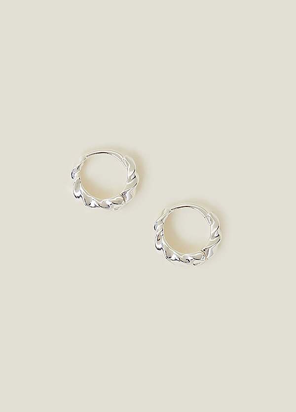 Silver sale plated hoops