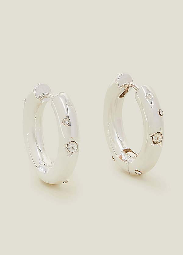 Sterling Silver Sparkle Earrings by Accessorize Look Again