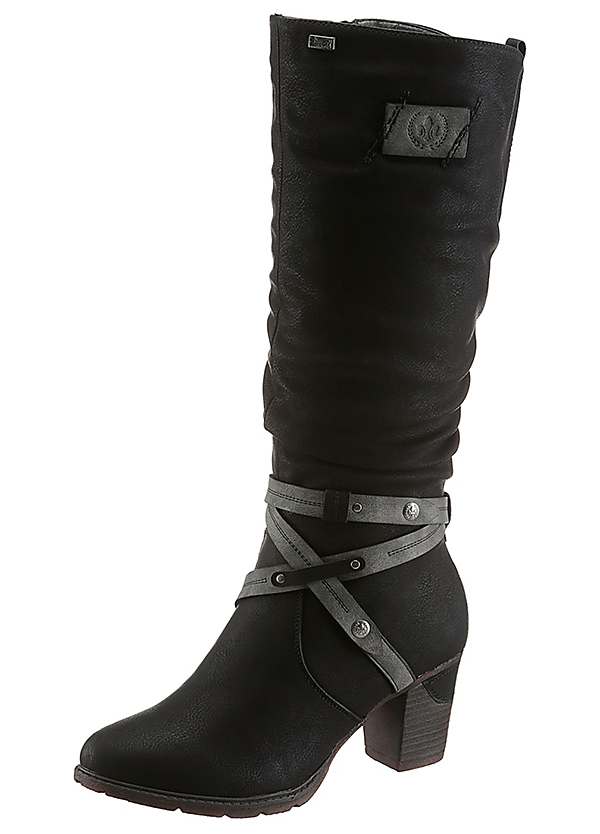 Mid high hot sale heel boots