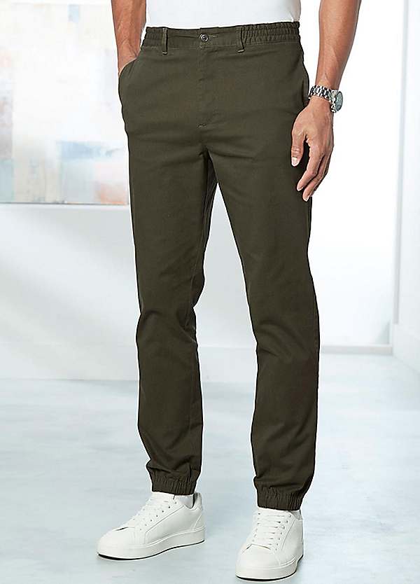 Stretch Twill Leisure Trousers by Cotton Traders Look Again