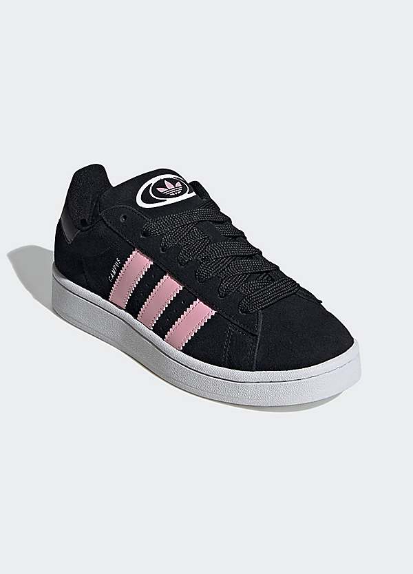 Adidas black stripe trainers online