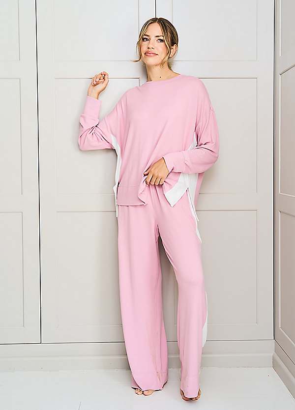 Stripe Snit Lounge Twosie Set by Jim Jam The Label | Look Again