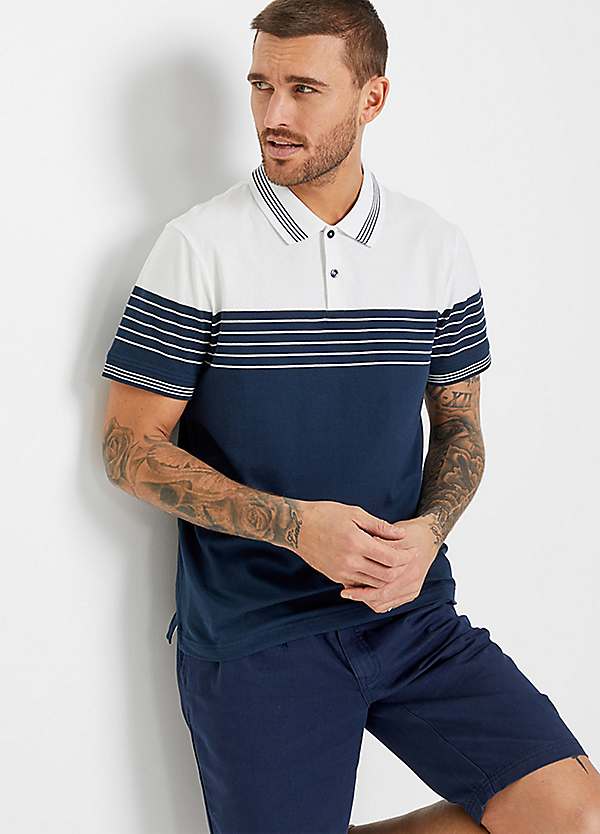 Striped Polo T Shirt by bonprix