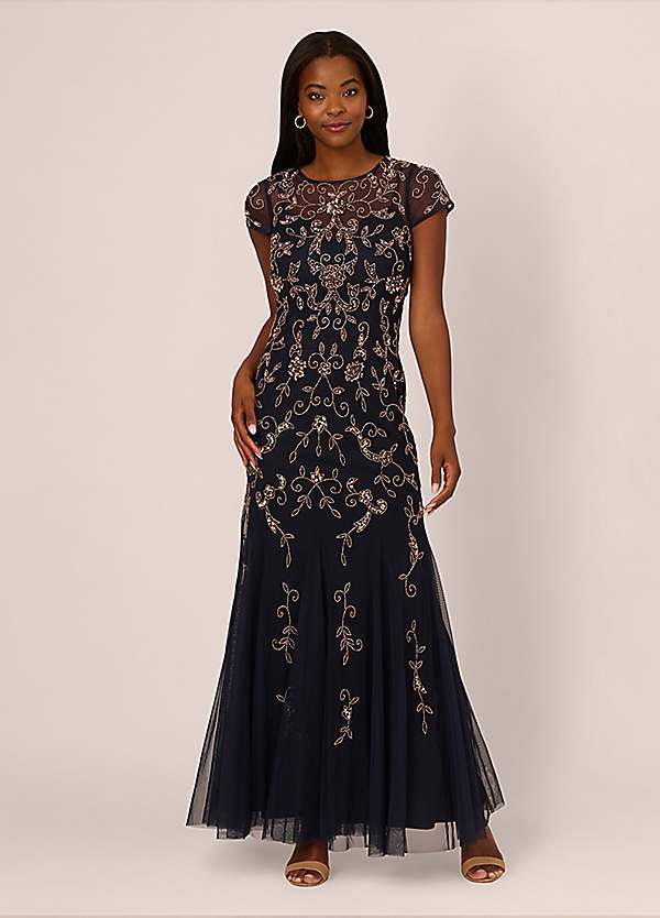 Beaded evening dress online