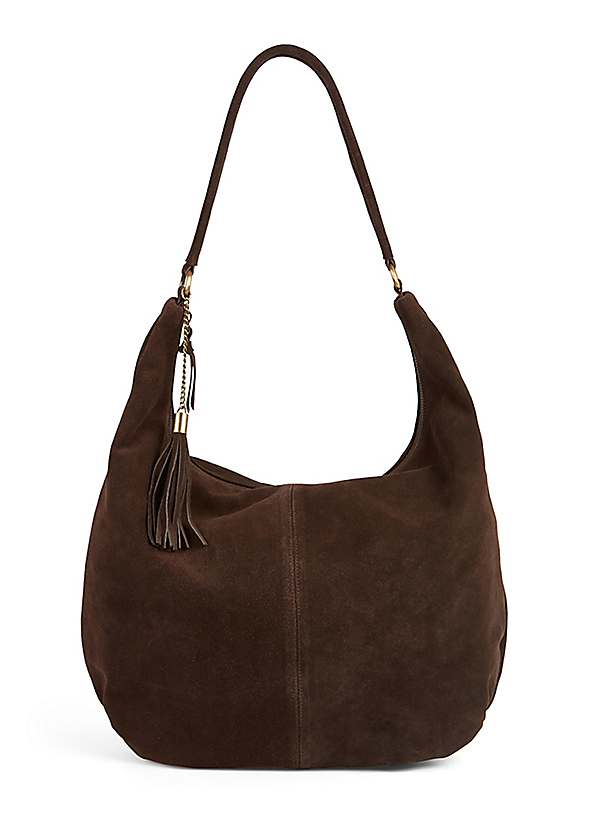 Suede Hobo Shoulder Bag by Together Look Again